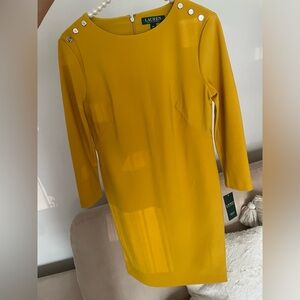 Lauren Ralph Lauren / mustard dress size 8 P
